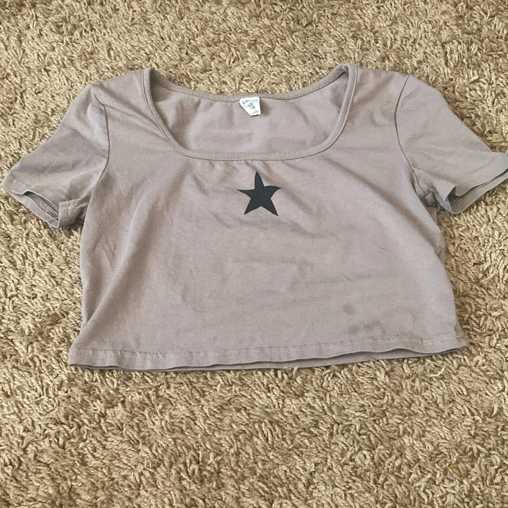 casual grey stargirl tshirt
